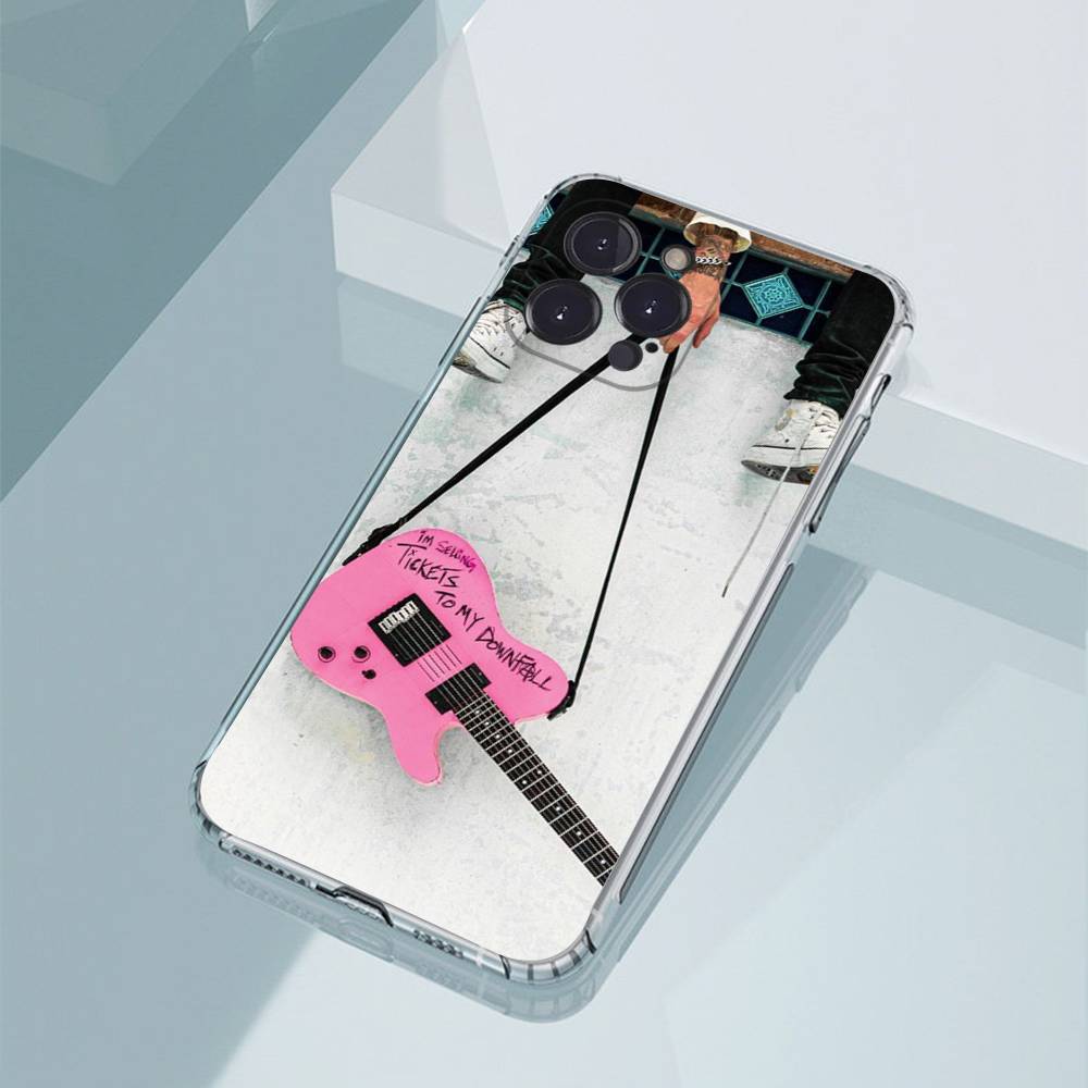 Чехол для телефона M-Machine Gun Kelly для iPhone 11, 12, 13, 14, 15, 16, 17, Plus, Pro, Max, Plus, Прозрачный чехол