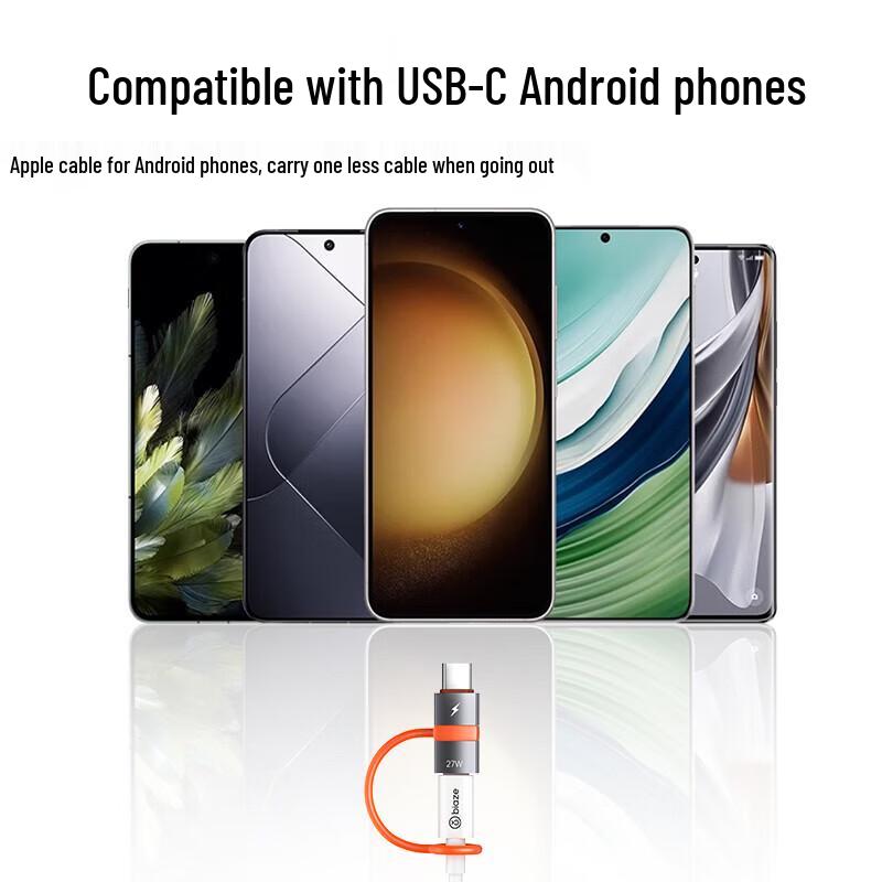 Адаптер Bi Ya Zi Lightning на USB-C PD для быстрой зарядки