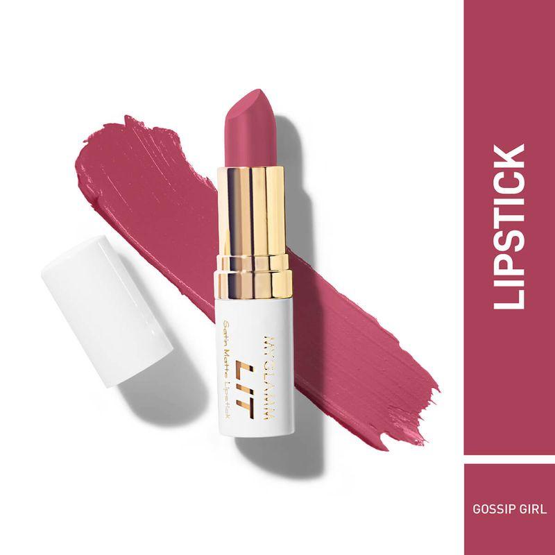 Myglamm Lit Satin Matte Lipstick - Gossip Girl