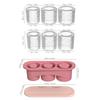 Ice Cube Tray for 20 30 40 Oz Tumbler Cup Silicone Ice Mold with Lid Ice Maker for Drinks Coffee Stanley Cup Accessories