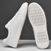 Genuine Leather Flats Sneakers Men Solid Color black white Simple All-match Basic Shoes lace up oxfords Casual Male shoes