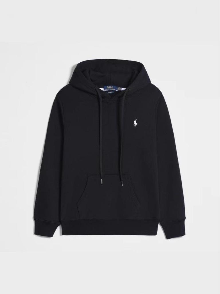 Мужская повседневная толстовка с длинным рукавом: Однотонная, с вышитым логотипом лошади, куртка-кардиган на молнии