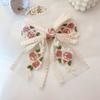 Embroidery Hair Bows Lace Big Bows Hairclip Women Elegant Spring Clip Spring Summer Hair Accessories Women Barrettes