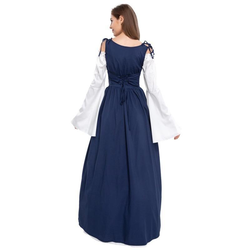 Хэллоуин костюм средневековый ренессанс косплей платье костюм большого размера женская одежда