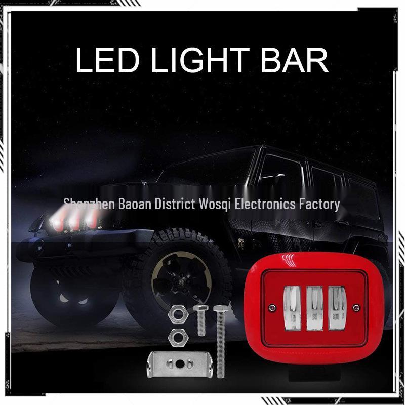 LED for Car, Motorcycle, and Jeep Off-Road Spotlights: Wrangler A-Pillar & Front Bumper Compatible