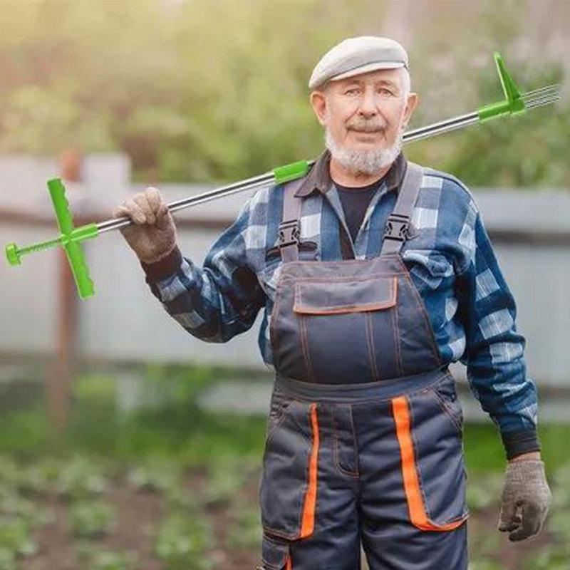Садовый инструмент для удаления сорняков, многофункциональный инструмент для прополки с длинной ручкой, портативный инструмент для удаления сорняков для травы на открытом воздухе