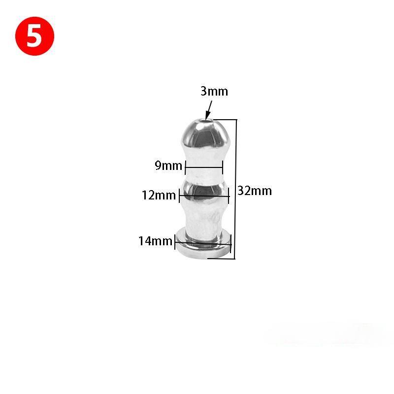 6 размеров Полый уретральный катетер-дилататор из нержавеющей стали, гей, стимулятор «лошадиного глаза», секс-игрушка 18+, мужская пробка для пениса, вставка в уретру, бусины