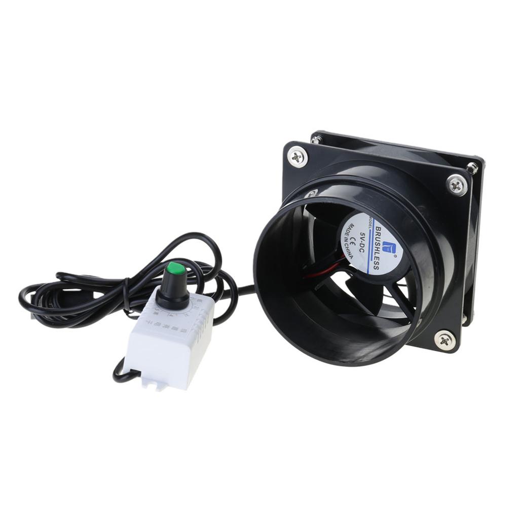 USB Регулируемая скорость Поглотитель дыма при пайке Вытяжной вентилятор для удаления дыма Труба Воздуховод Вытяжной вентилятор с трубой Вентиляционный вентилятор