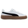 PUMA BASKET PLATFORM L Women Full Grain Leather Vintage Wear-resistant Platform Low-top Skate Shoes White 394369-01