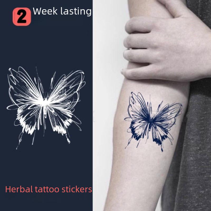 Waterproof Herbal Butterfly Tattoo Sticker - Long-lasting, Sexy, and Trendy Ins Style