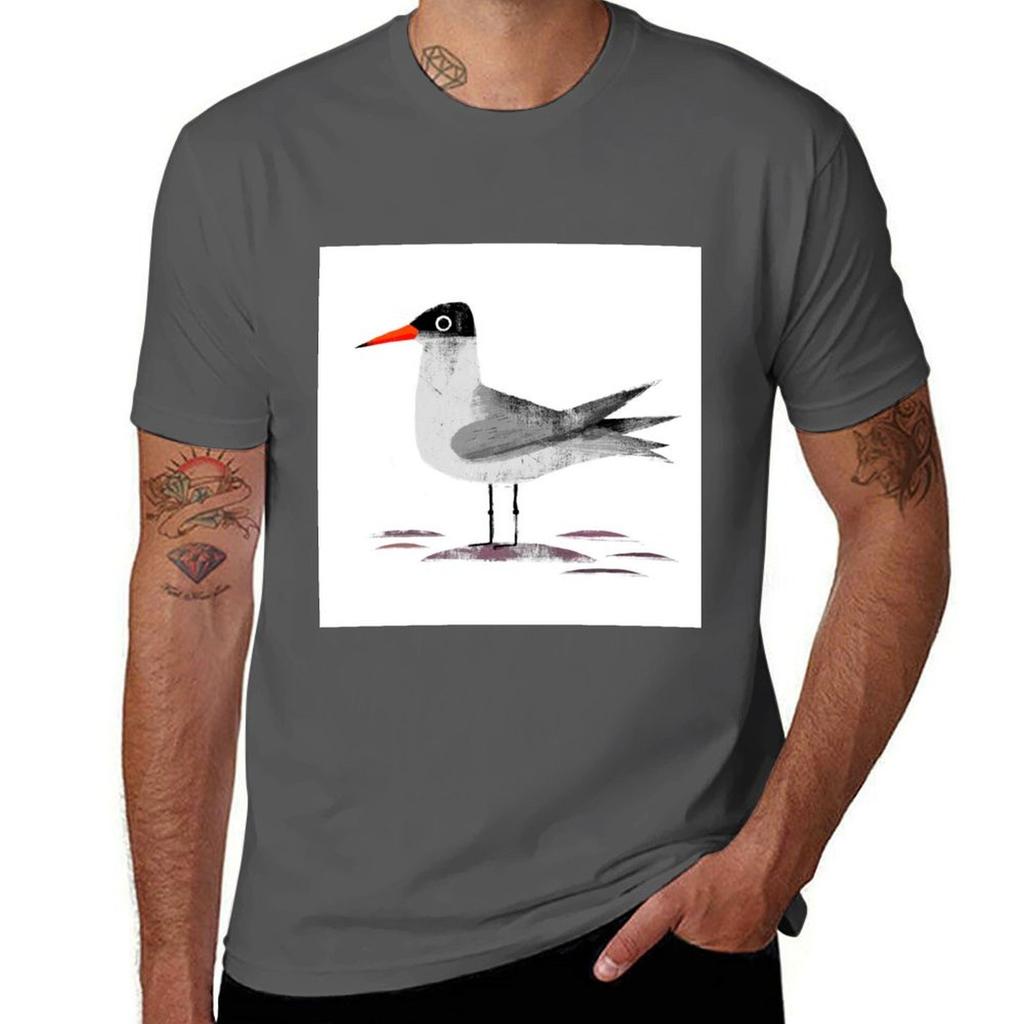 Caspian Tern TShirt Casual Basic Street Style TShirt