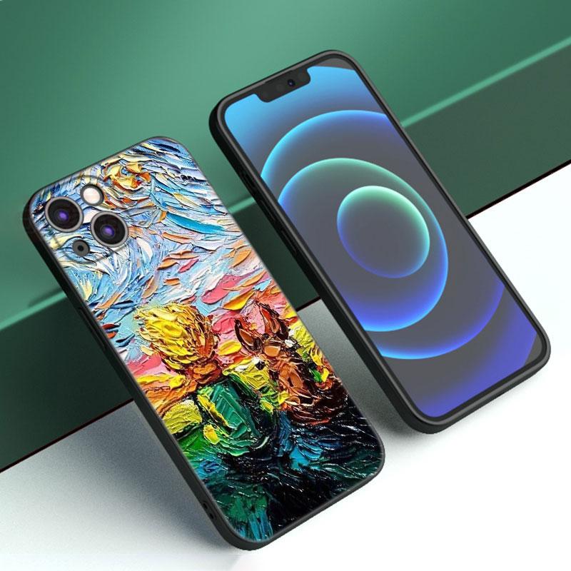 Чехол для телефона Little Prince Art для Apple iPhone 12 13 Mini 11 14 15 Pro Max 7 8 Plus X XR XS SE 2020 2022, черный силиконовый чехол