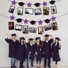 Black Gold Graduation Photo Banner Celebrate Graduation Hanging Decor  Party Favors