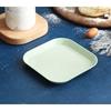Home Creative Square Plate Set Deep and Thick Bone Spitting Plate Fruit Plate Restaurant baby plate