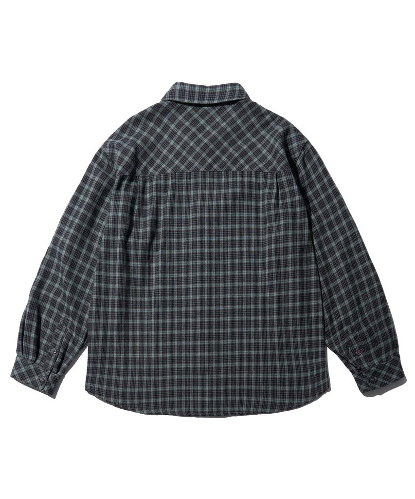 AECA Glen Check Pocket Shirts-Green