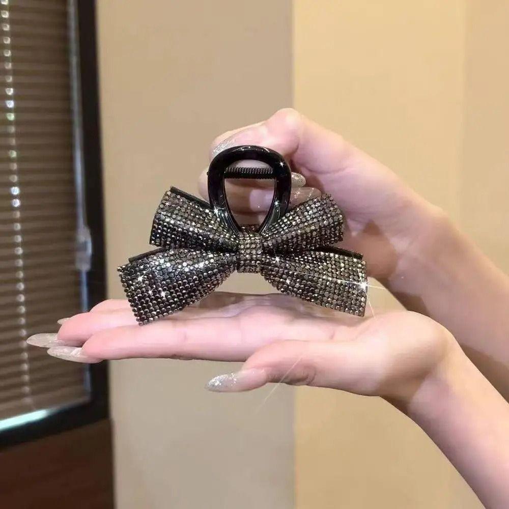 Simple Bow Hair Clip Elegant Shark Clip Stylish High Ponytail Clip  Daily Wear