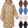 Women's Fashion Padded Jacket Loose Long Over The Knee Thickened Padded Jacket