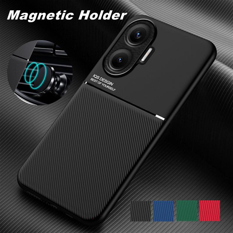 Rugged Non-Slip Protective Case for Xiaomi Poco F7 5G Cover Built-in Magnetic Suction Holder Coque Fundas Capa