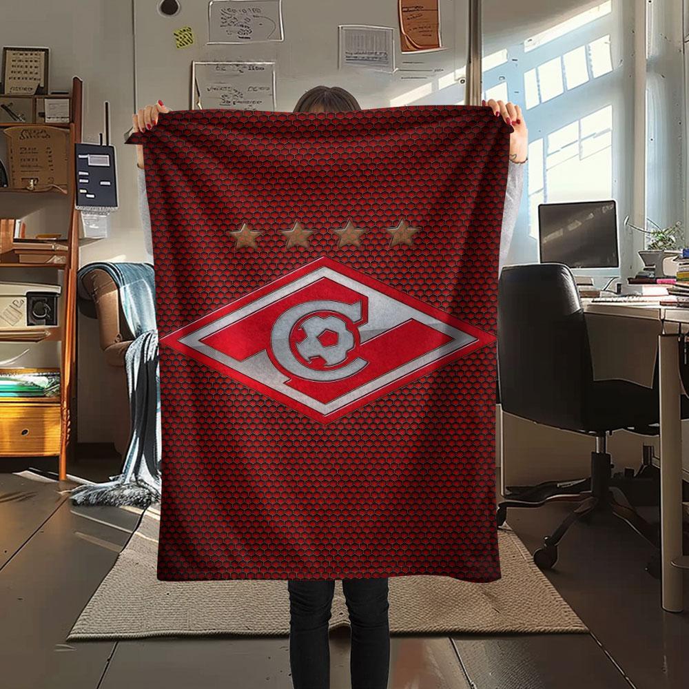 1PC Spartak Moscow Storm Blanket, High quality Comfortable for All Seasons, Home Decor, Warmth and Comfort