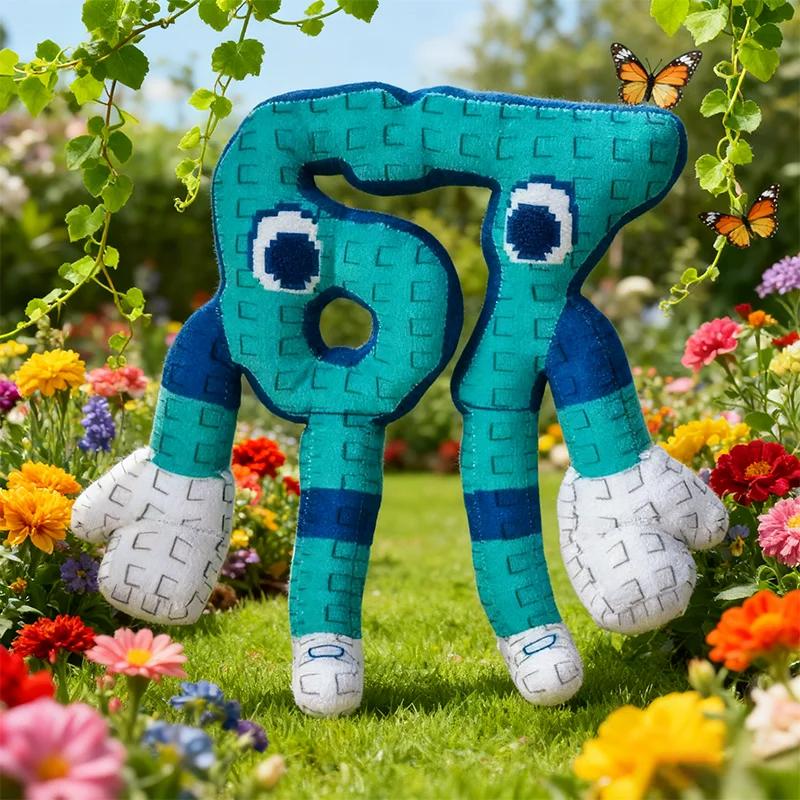 25cm Steal A Brainrot Blue No. 67 Plush Toy Anime Game Peripherals Cute House Stuffed Doll Toy Kids Christmas Birthday Gifts