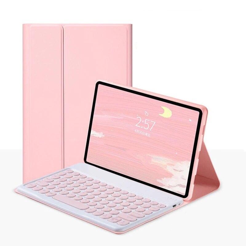 Беспроводная Bluetooth-клавиатура для Xiaomi Mipad 5/6 Pro Redmi Pad SE 11 дюймов 10,6, силиконовый чехол, складной кожаный чехол с умной подставкой