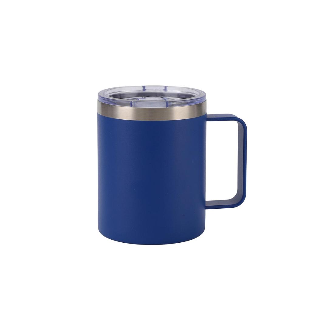 12oz/14oz Портативная термокружка для кофе из нержавеющей стали 304 с двойными стенками и вакуумной изоляцией, с ручкой