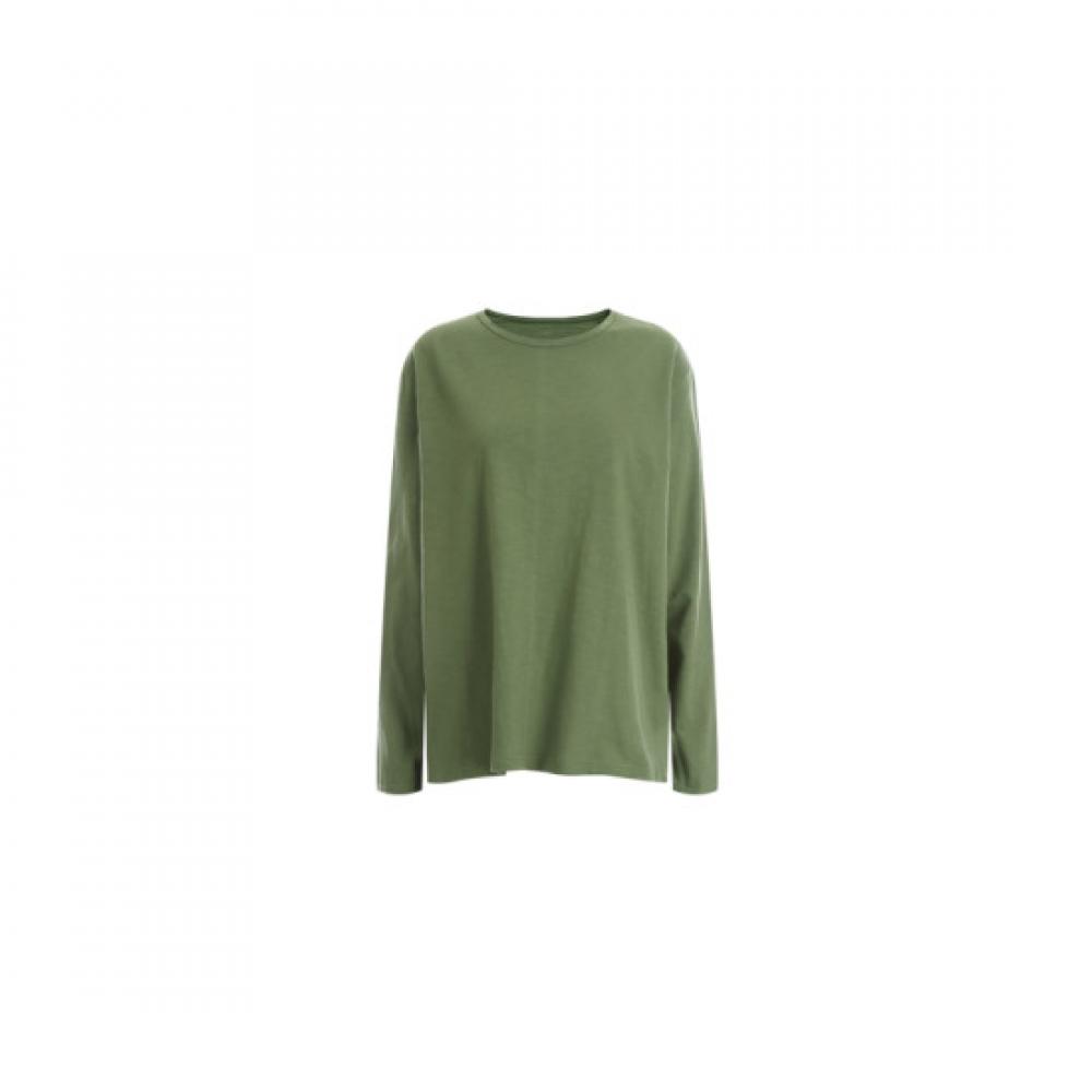 Shop WomeN RouNd Neck Basic Solid 6 Colors LoNg Sleeve T shirT N Dai Wsh 12129