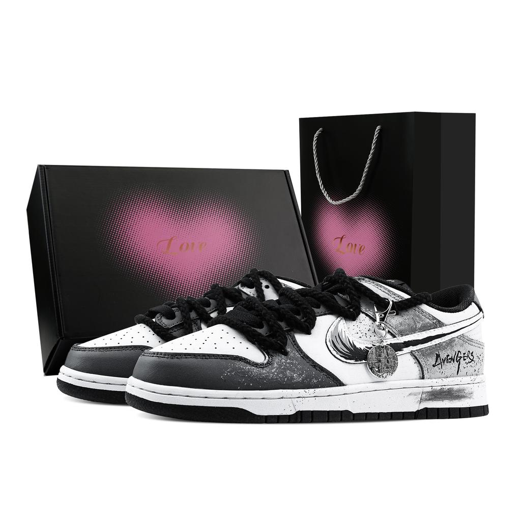 Nike Кроссовки Dunk Skyfall Torrent 1 Heart Box Устойчивые к истиранию Низкие Скейтбордические Обувь Унисекс Черный Серый HF5441-100(Команда773-1-)