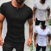 Spring And Summer Men's Casual Fashion Short-sleeved Solid Color Blouse