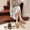 Cool Slippers Women's Summer Fashion Outer Wear 2025 New Models Go Out Thick-soled Beach Sandals Flat-soled High-end One-word