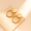 Elegant Alloy Geometric Hollow Out Earrings Fashion Street Style For Women