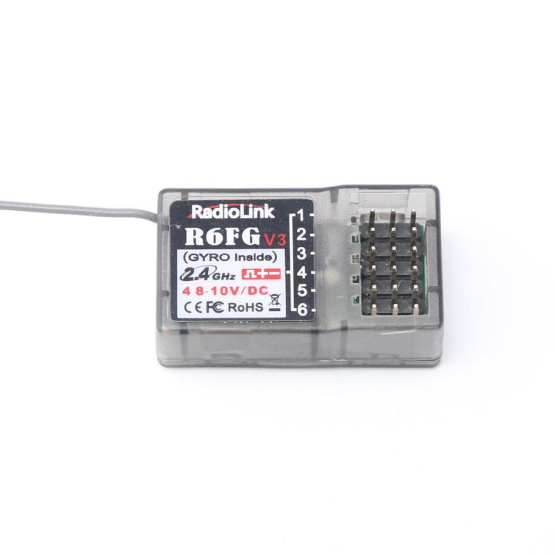 Radiolink R6FG R6F V3 2,4 ГГц 6-канальный приемник FHSS Высоковольтный гироскоп, встроенный для RC4GS RC3S RC4G