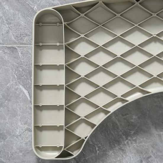 Foot Stool Wide Base Anti-Slip Texture Ergonomic Design Toilet Foot Rest Waterproof Versatile Bath Stool for Toilet Pregnancy Elderly