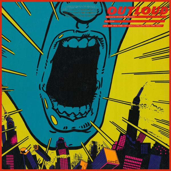 12-дюймовая пластинка OUTLOUD Its Love This Time 020758 Warner Bros. Б/у 1987 US Dance Electronica