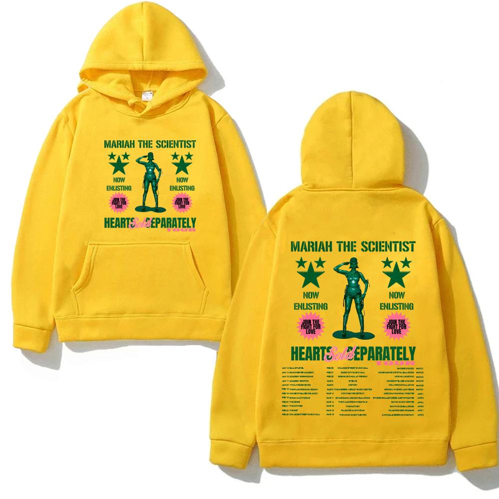 Худи Mariah the Scientist Hearts Sold Separately Tour с карманом Толстовка с длинным рукавом Пуловер простого кроя