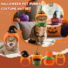 Cat And Dog Halloween Costumes, Halloween Pumpkin Hats, Adjustable Pet Headwear, Party Costumes, Dog And Cat Costume Accessories, 4-piece Set