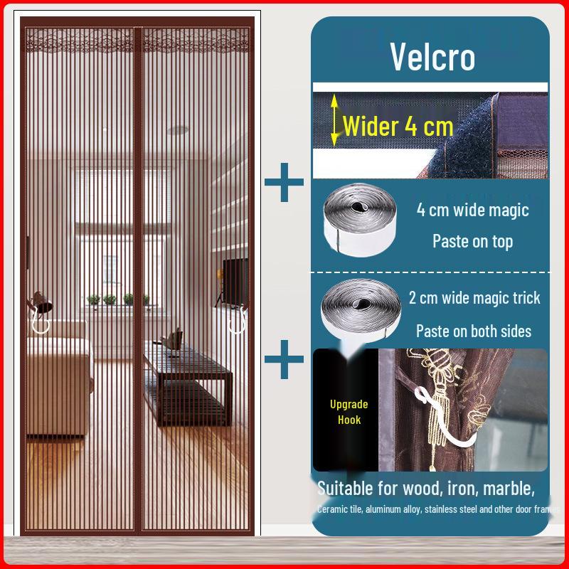 Индивидуальная магнитная противомоскитная штора на дверь с установкой без сверления