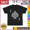 Ace of Spades Texas Hold'em Poker Playing Card Vintage T Shirt Men Women Fashion