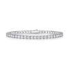 925 Silver Moissanite Tennis Bracelet for Men and Women, Silver Plated 18K Gold Hand Jewelry