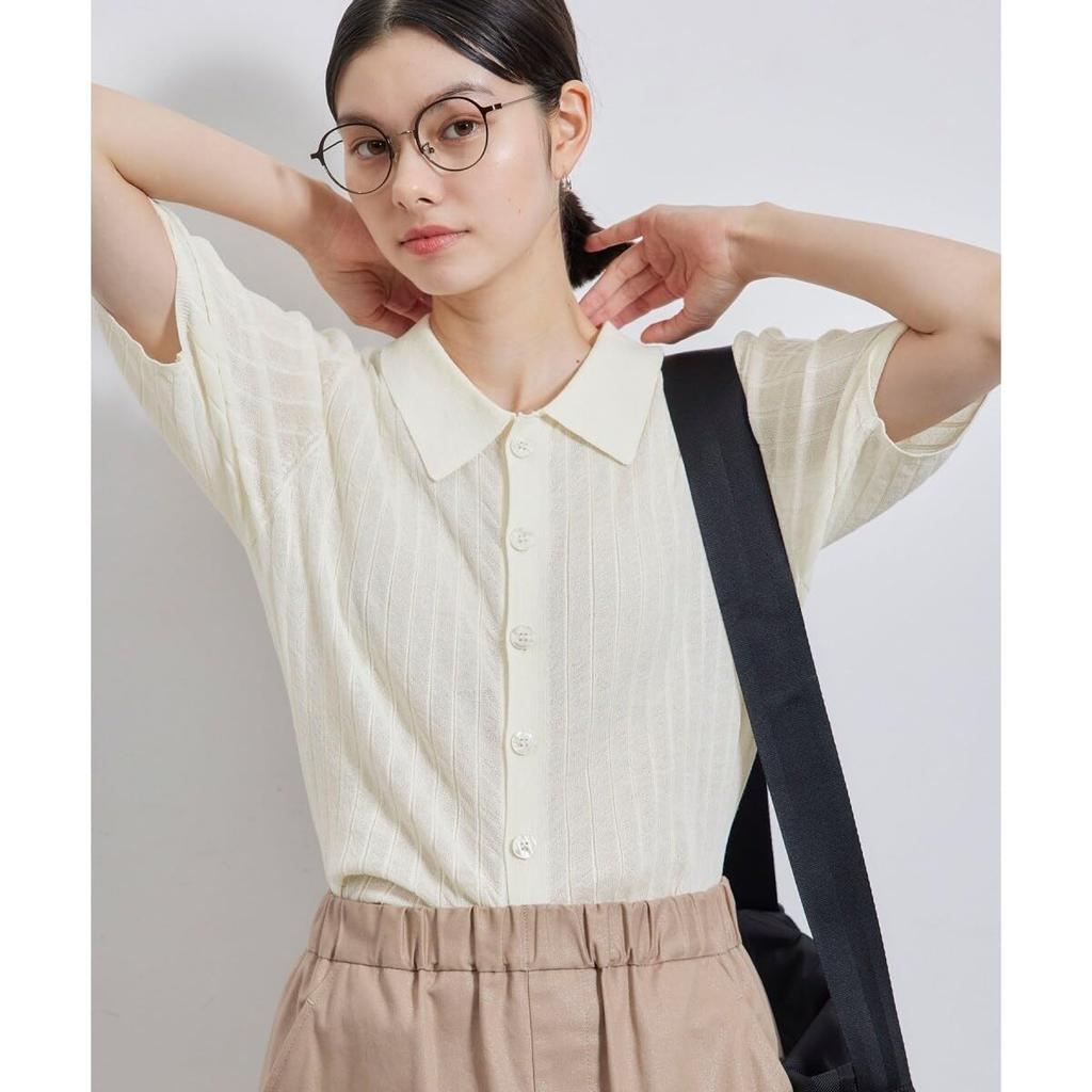 ROPE PICNIC Полупрозрачное поло с коротким рукавом GDM54210 Красный Женское (60)