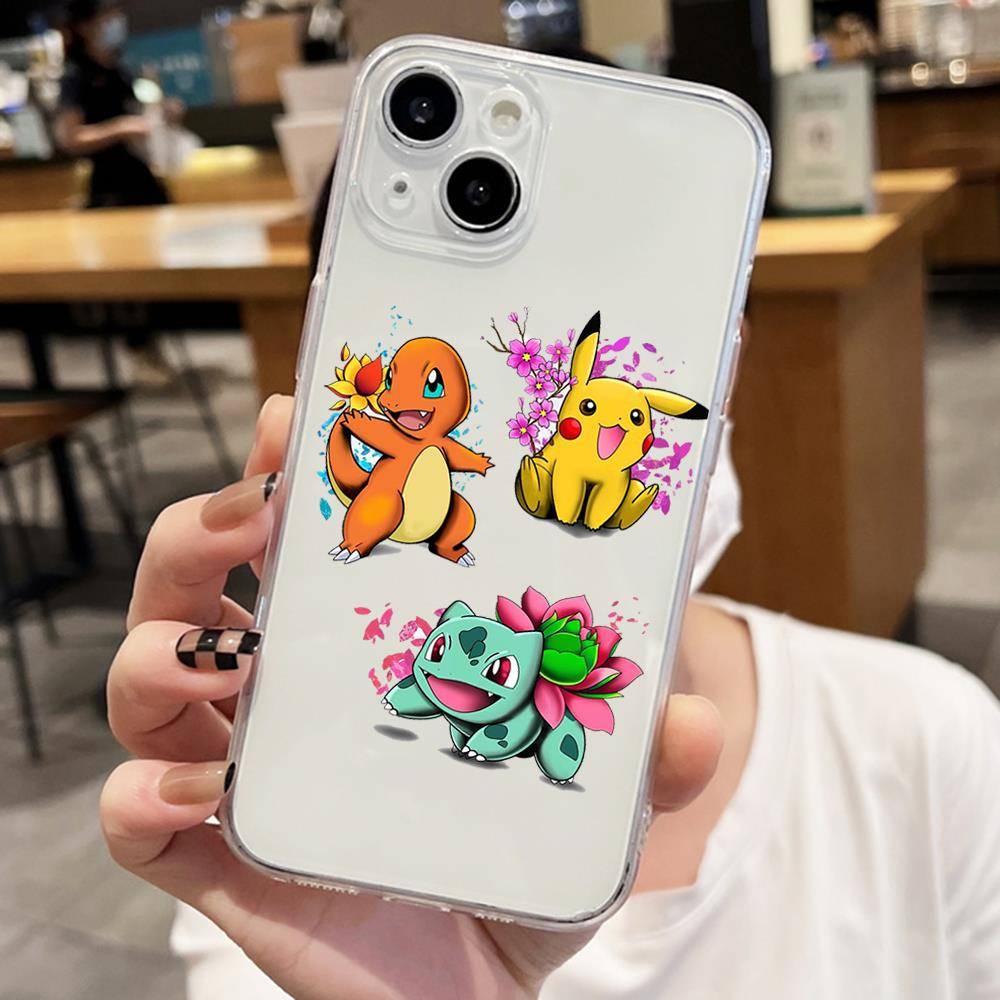 Чехол E-50 Pokemon Dragon для iPhone 7 8 11 12 13 14 15 16 Pro Max Plus Mini Xiaomi Redmi A3 9A 9C 10A 10C 13C Note 9 11 Realme Narzo C30 C55