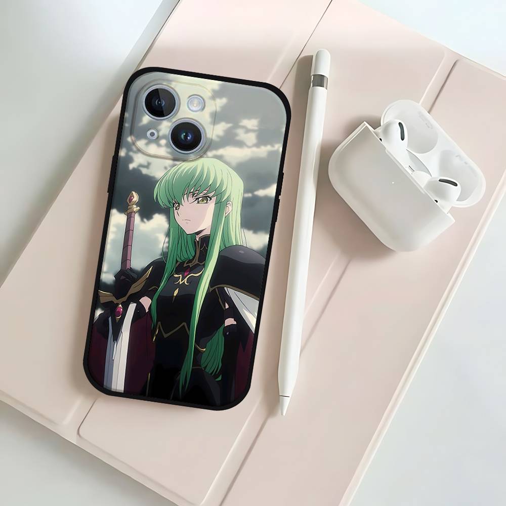 Аниме C-Codes G-Geass Черный Чехол Для Телефона Подходящий Для IPhone 17,16,15,11,13,14 Pro Max,Plus,X,Xr,Xs Max,13Mini