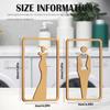 2 Pcs Women's Men's Bathroom Sign, Acrylic Restroom for Business Home, Unisex Toilet With Double Sided Tape, 7.8 x 4.3 Inch Bathroom Door Decor