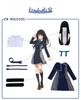 CR ROLECOS Lycoris Recoil Косплей Nishikigi Senzoku Inoue Takina Парик в комплекте Lycoris Recoil Косплей Аниме Косплей Костюм Хэллоуин Костюм Событие