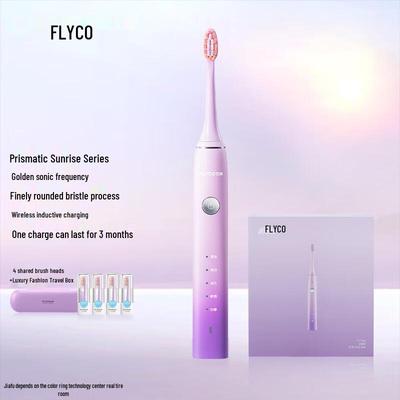 Электрическая звуковая зубная щетка FLYCO FT7105 с китайской вилкой. (адаптер в комплекте)