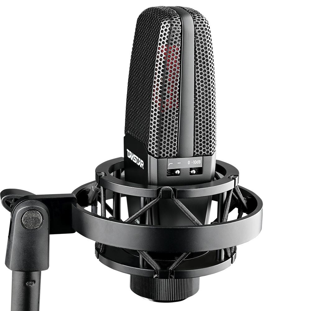 Takstar TAK55 Professional Recording Microphone with Shock Mount and Pop Filter For Vocal Recording Podcasting Radio Studio