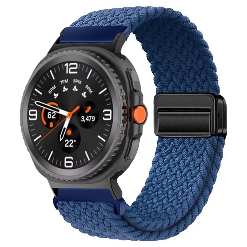 Плетеный нейлоновый ремешок для Samsung Galaxy Watch 8 44 мм 40 мм 8 Classic 46 мм Браслет с магнитной застежкой Ремешок для Galaxy Watch Ultra 2026 47 мм