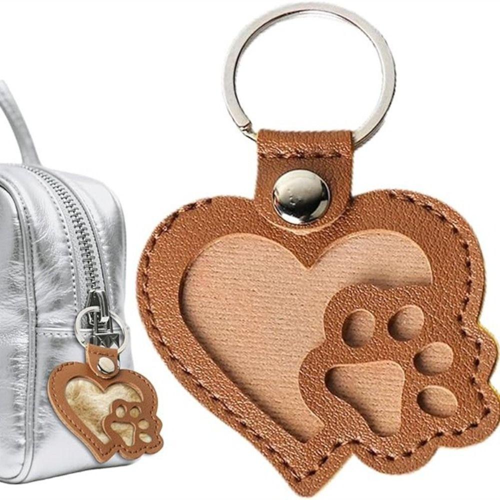 Multiple Colors Pet Hair Memorial Keychain Mini Pet Hair Storage Bag Memorial Gift