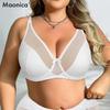 Женский бюстгальтер больших размеров с дышащей сеткой, мягкий бюстгальтер с подкладкой на косточках, повседневное и простое нижнее белье