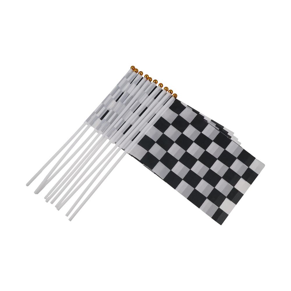 Flag Car Racing Sport Events Waving Flags Racer Checkered Flags Check Flag Racing Polyester Flags